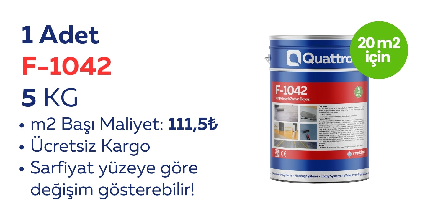 F-1042 QuaPaint Zemin Boyaları 5KG
