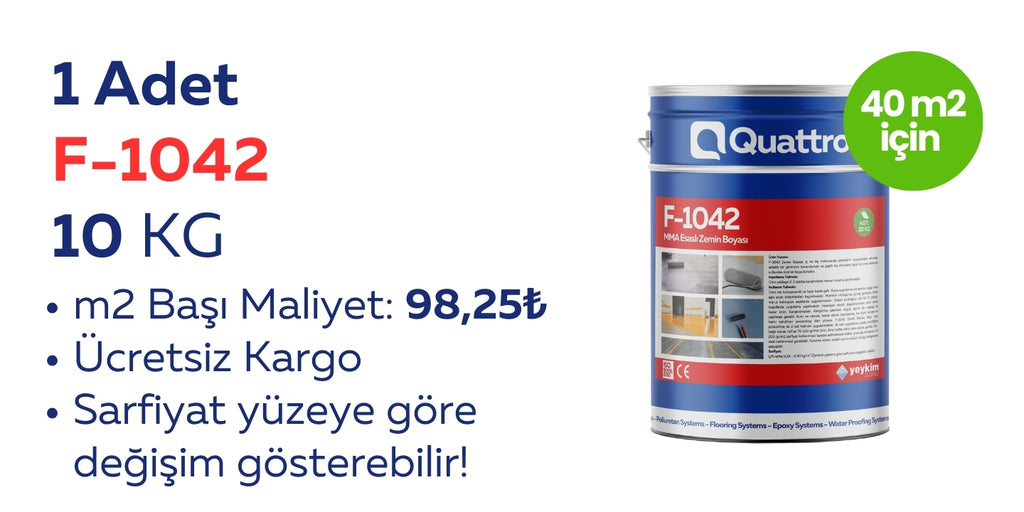 F-1042 QuaPaint Zemin Boyaları 10KG