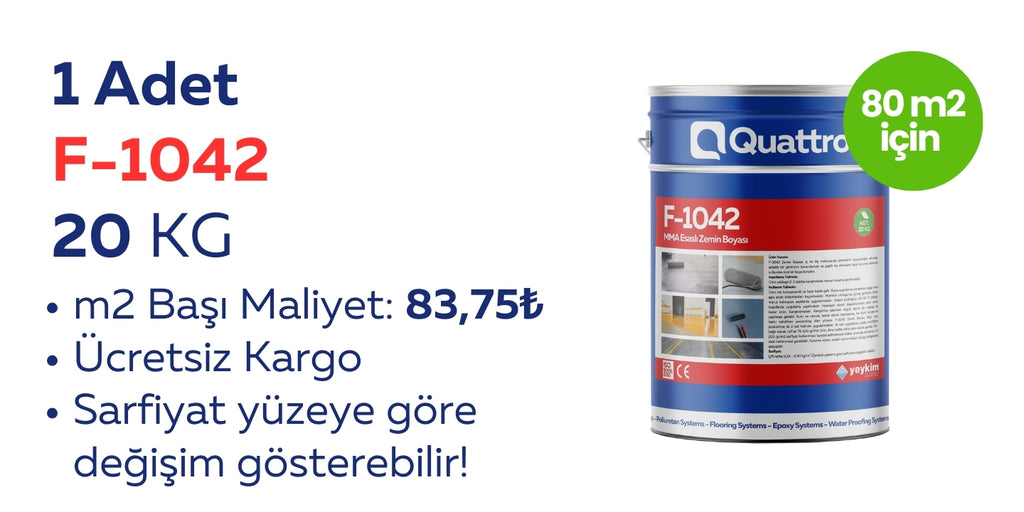 F-1042 QuaPaint Zemin Boyaları 20KG